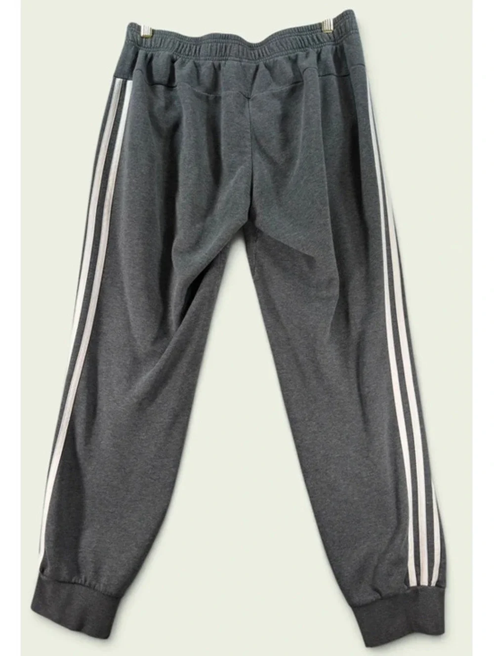Adidas Women’s Large Gray 3 Stripe Jogger Sweatpants C0050